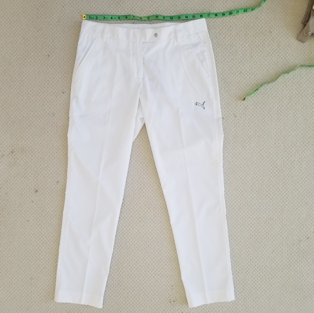 NWT Puma Tech White Pants. Size 8